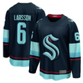 Jdoa S.Kraken #6 Adam Larsson Deep Sea Blue Home Breakaway Player Jerseys