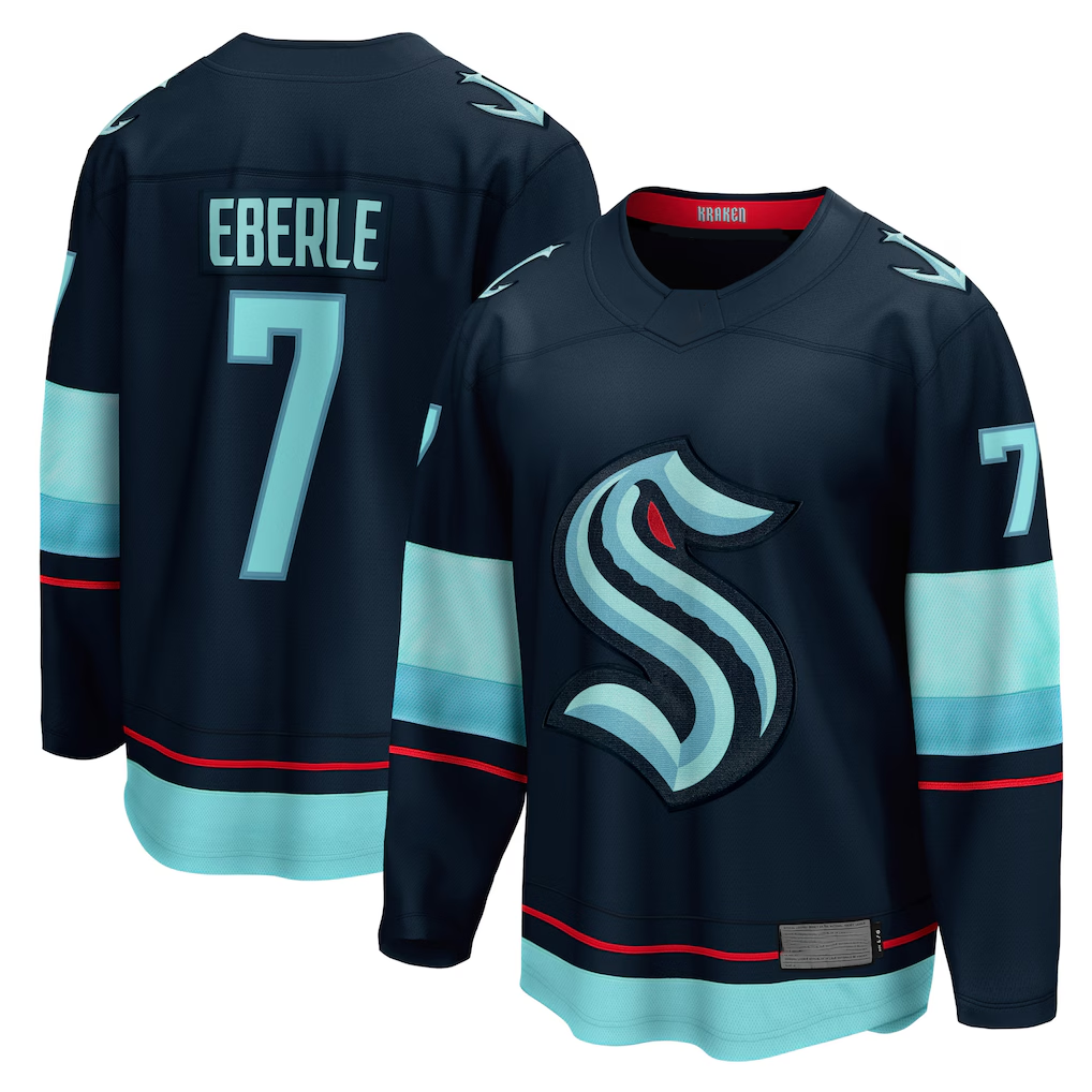 Jdoa S.Kraken #7 Jordan Eberle Navy Home Breakaway Player Jerseys