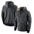 Jdoa S.Seahawks Gray Pullover Hoodies Game Blank Player Stitched Jerseys