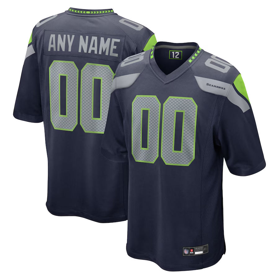 Jdoa Custom S.Seahawks Home Game Stitched Jerseys
