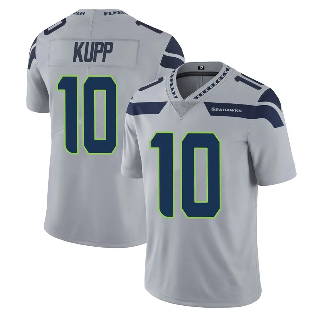 Jdoa S.Seahawks #10 Cooper Kupp Player Gray Limited Vapor Untouchable Home Game Stitched Jerseys