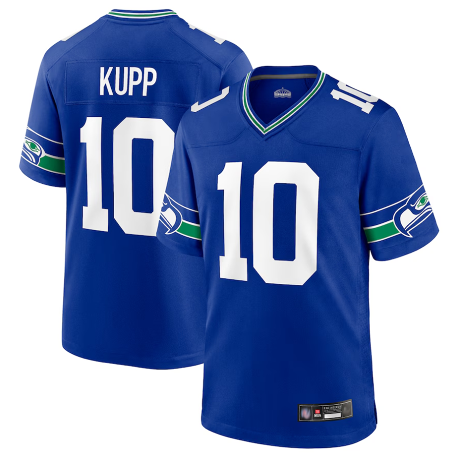 Jdoa S.Seahawks #10 Cooper Kupp Player Royal Game Stitched Jerseys