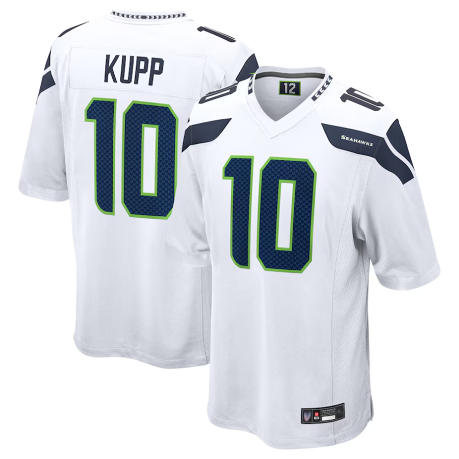 Jdoa S.Seahawks #10 Cooper Kupp Player White Replica Game Stitched Jerseys