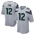 Jdoa S.Seahawks #12 12th Fan Player Gray Home Game Stitched Jerseys