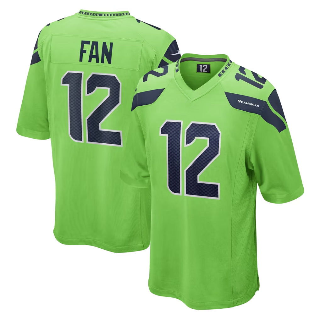 Jdoa S.Seahawks #12 12th Fan Player Green Home Game Stitched Jerseys