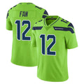 Jdoa S.Seahawks #12 12th Fan Player Green Limited Color Rush Home Game Stitched Jerseys