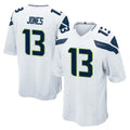 Jdoa S.Seahawks #13 Ernest Jones IV Player White Home Game Stitched Jerseys