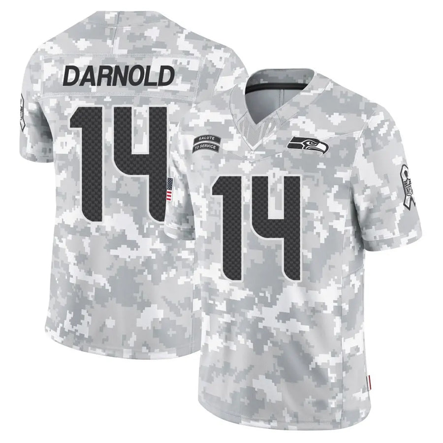 Jdoa S.Seahawks #14 Sam Darnold Player Arctic Camo Salute to Service Limited Football Jerseys