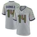 Jdoa S.Seahawks #14 Sam Darnold Player Grey 2025 Rivalries Collection Home Game Stitched Jerseys