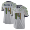 Jdoa S.Seahawks #14 Sam Darnold Player Grey Limited 2025 Rivalries Collection Home Game Stitched Jerseys