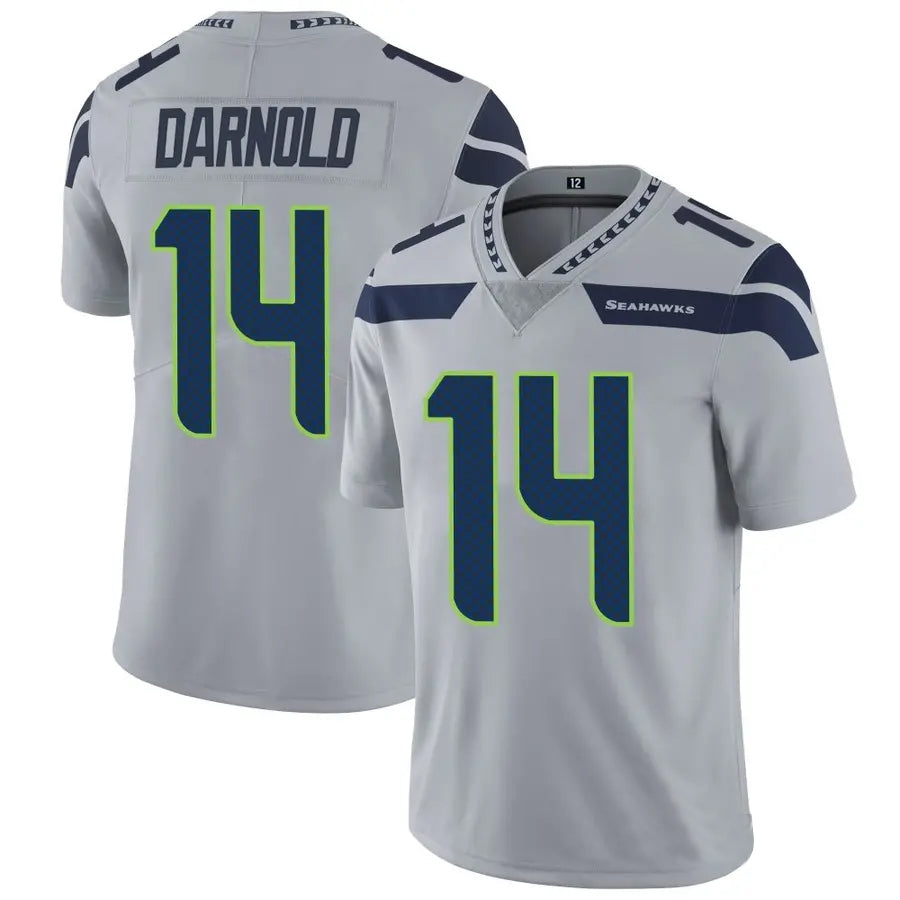 Jdoa S.Seahawks #14 Sam Darnold Player Grey Vapor Limited Football Jerseys