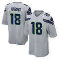 Jdoa S.Seahawks #18 Elijah Arroyo Player Gray Home Game Stitched Jerseys