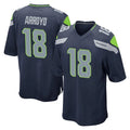 Jdoa S.Seahawks #18 Elijah Arroyo Player Navy Home Game Stitched Jerseys