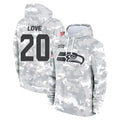 Jdoa S.Seahawks #20 Julian Love Player Arctic Camo Limited Salute to Service Pullover Hoodies Game Stitched Jerseys