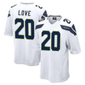 Jdoa S.Seahawks #20 Julian Love Player White Home Game Stitched Jerseys