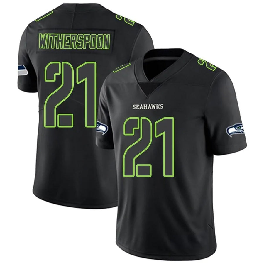 Jdoa S.Seahawks #21 Devon Witherspoon Player Black Impact Limited Stitched Jerseys