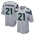 Jdoa S.Seahawks #21 Devon Witherspoon Player Gray Home Game Stitched Jerseys