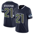 Jdoa S.Seahawks #21 Devon Witherspoon Player Navy Rivalries Vapor Limited Home Game Stitched Jerseys