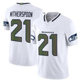 Jdoa S.Seahawks #21 Devon Witherspoon Whitel Rivalries Vapor Limited Home Game Stitched Jerseys