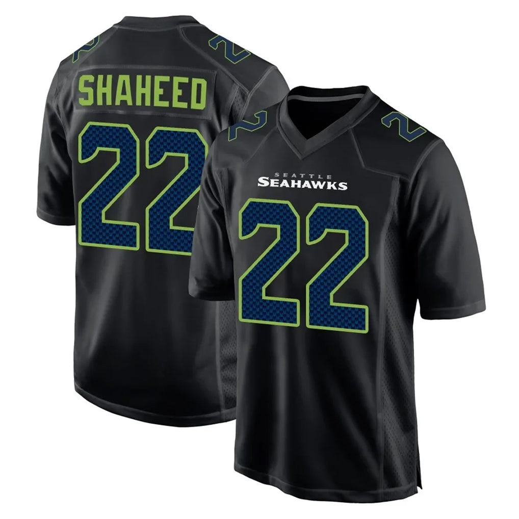 Jdoa S.Seahawks #22 Rashid Shaheed Player Black Limited Fashion Home Game Stitched Jerseys