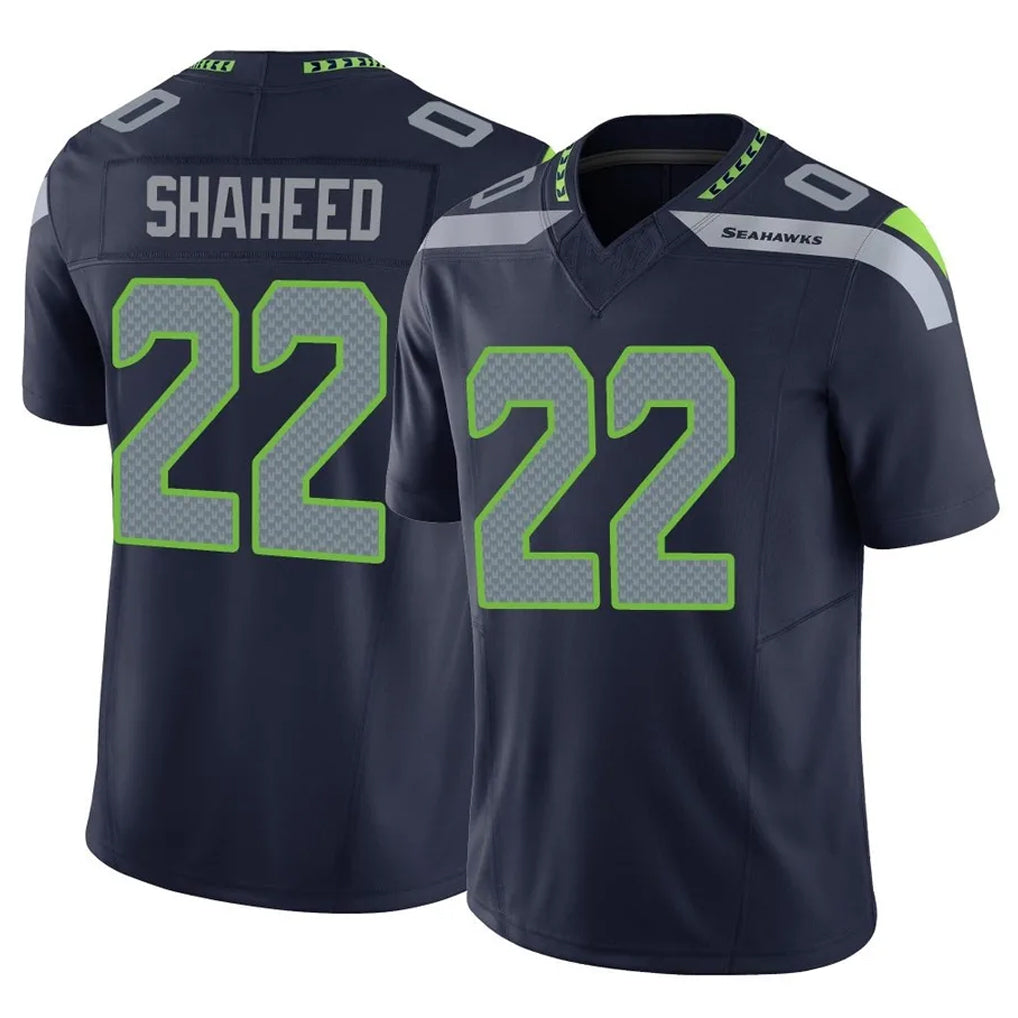 Jdoa S.Seahawks #22 Rashid Shaheed Player Navy Limited Vapor F.U.S.E. Home Game Stitched Jerseys