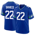 Jdoa S.Seahawks #22 Rashid Shaheed Player Royal Throwback Home Game Stitched Jerseys