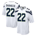 Jdoa S.Seahawks #22 Rashid Shaheed Player White Home Game Stitched Jerseys