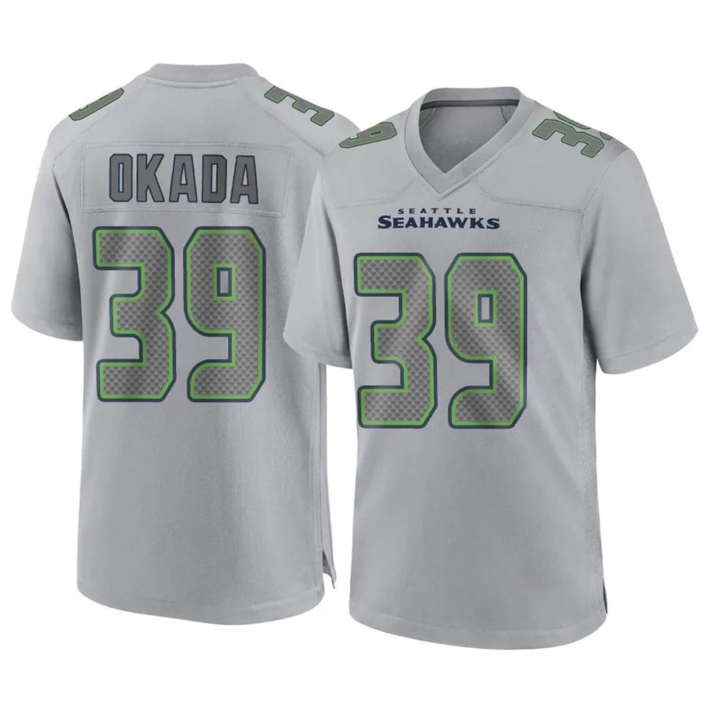 Jdoa S.Seahawks #39 Ty Okada Player Gray Atmosphere Fashion Home Game Stitched Jerseys