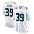 Jdoa S.Seahawks #39 Ty Okada Player White Tundra Fashion Home Game Stitched Jerseys