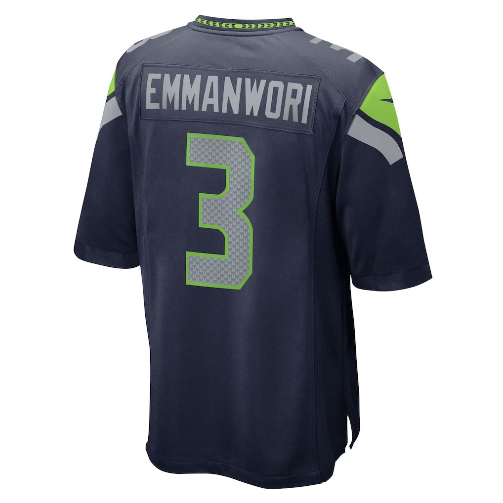 Jdoa S.Seahawks #3 Nick Emmanwori College Navy Team Game Jersey