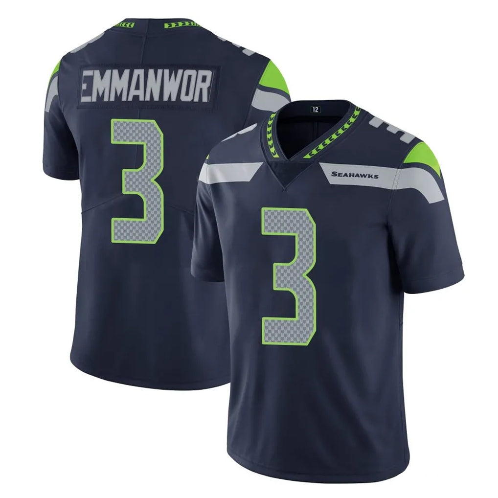 Jdoa S.Seahawks #3 Nick Emmanwori Player Navy Limited Vapor Untouchable Home Game Stitched Jerseys