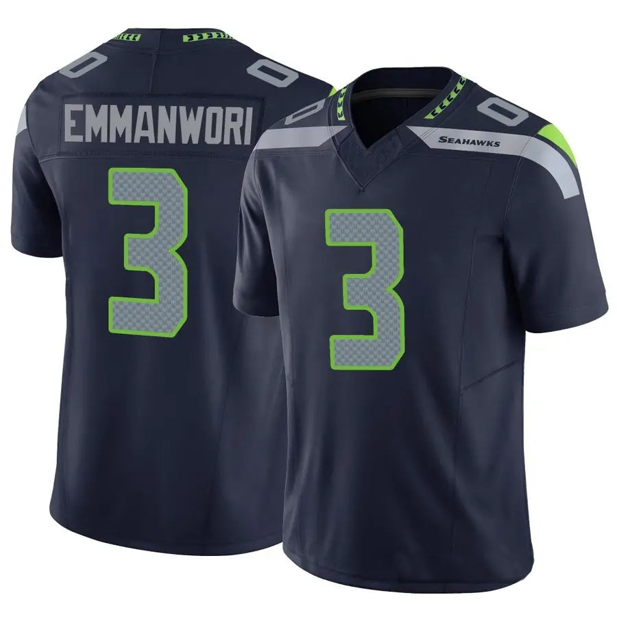 Jdoa S.Seahawks #3 Nick Emmanwori Player Navy Vapor F.U.S.E. Limited Football Jerseys