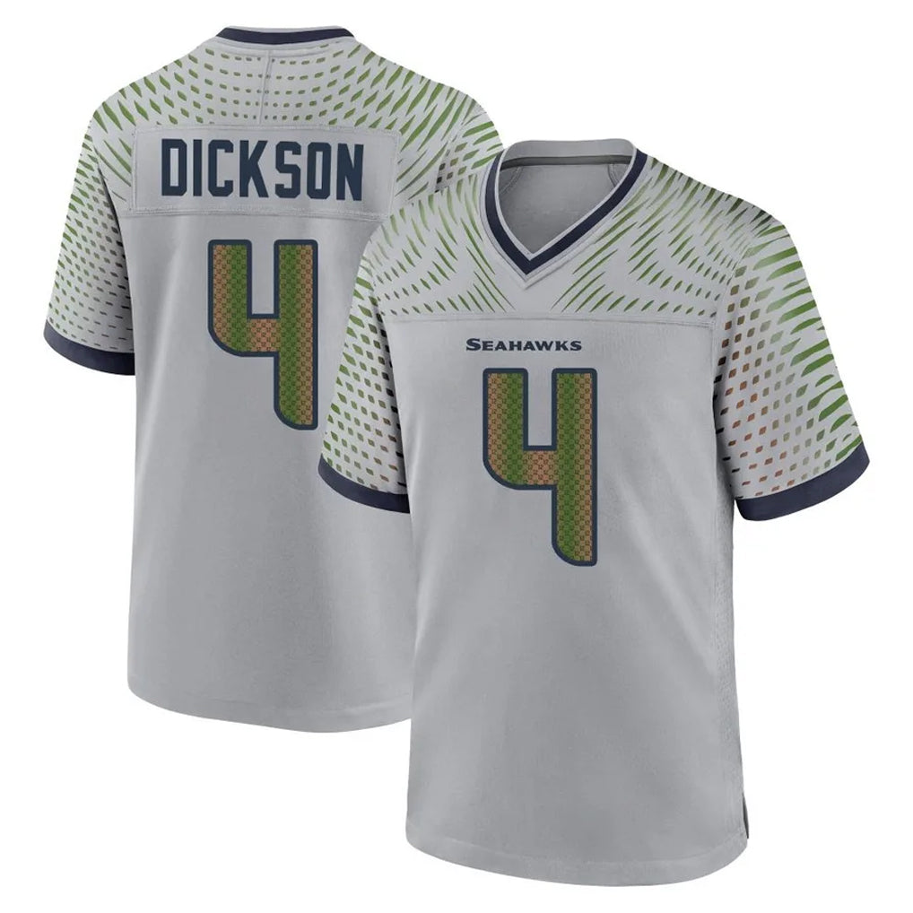 Jdoa S.Seahawks #4 Michael Dickson Player Grey 2025 Rivalries Collection Home Game Stitched Jerseys