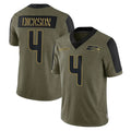 Jdoa S.Seahawks #4 Michael Dickson Player Olive Salute To Service Limited Game Stitched Jerseys