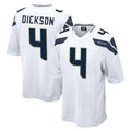 Jdoa S.Seahawks #4 Michael Dickson Player White Home Game Stitched Jerseys