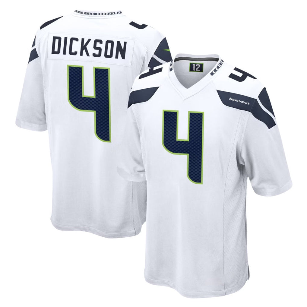 Jdoa S.Seahawks #4 Michael Dickson Player White Home Game Stitched Jerseys