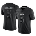 Jdoa S.Seahawks #5 Jason Myers Player Black Limited Reflective Home Game Stitched Jerseys