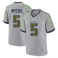 Jdoa S.Seahawks #5 Jason Myers Player Grey 2025 Rivalries Collection Home Game Stitched Jerseys