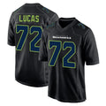 Jdoa S.Seahawks #72 Abraham Lucas Player Black Limited Fashion Home Game Stitched Jerseys
