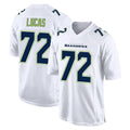 Jdoa S.Seahawks #72 Abraham Lucas Player White Tundra Fashion Home Game Stitched Jerseys