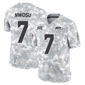 Jdoa S.Seahawks #7 Uchenna Nwosu Player Arctic Camo Limited Salute To Service Home Game Stitched Jerseys