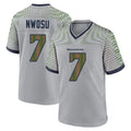 Jdoa S.Seahawks #7 Uchenna Nwosu Player Grey 2025 Rivalries Collection Home Game Stitched Jerseys