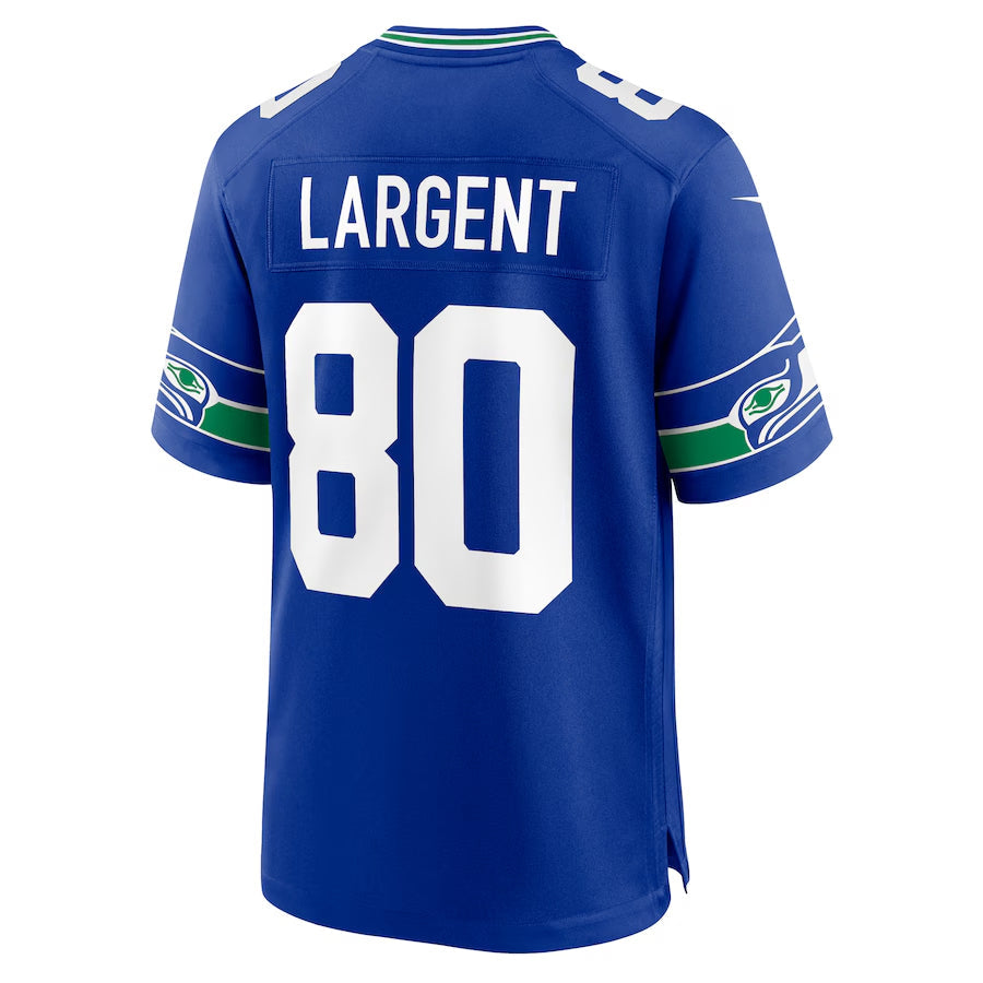 Jdoa S.Seahawks #80 Steve Largent Player Royal Game Stitched Jerseys