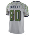 Jdoa S.Seahawks #80 Steve Largent Player Wolf Gray Rivalries Collection Limited Stitched Jerseys