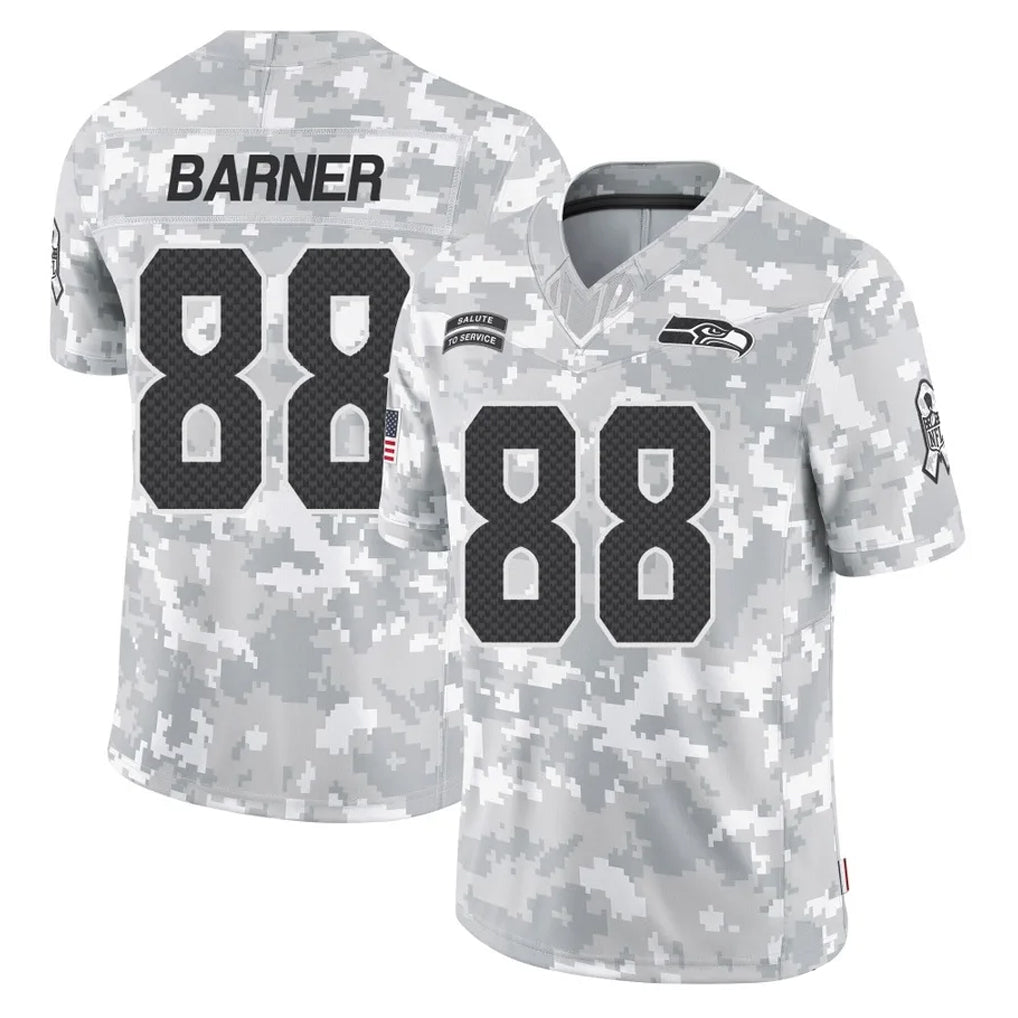 Jdoa S.Seahawks #88 AJ Barner Player Arctic Camo Limited Salute To Service Home Game Stitched Jerseys