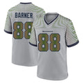 Jdoa S.Seahawks #88 AJ Barner Player Grey 2025 Rivalries Collection Home Game Stitched Jerseys