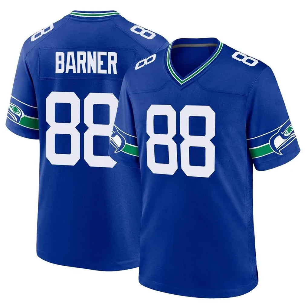 Jdoa S.Seahawks #88 AJ Barner Player Royal Throwback Home Game Stitched Jerseys