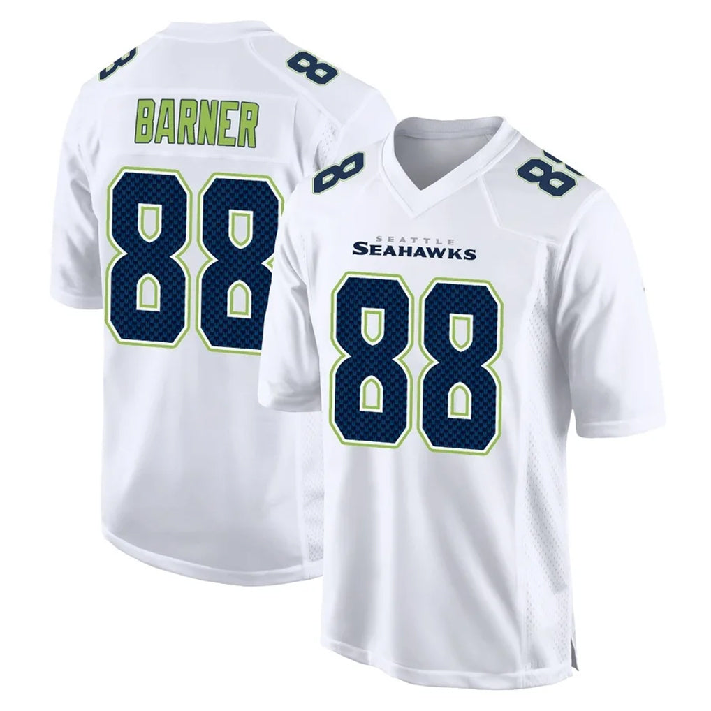 Jdoa S.Seahawks #88 AJ Barner Player White Tundra Fashion Home Game Stitched Jerseys