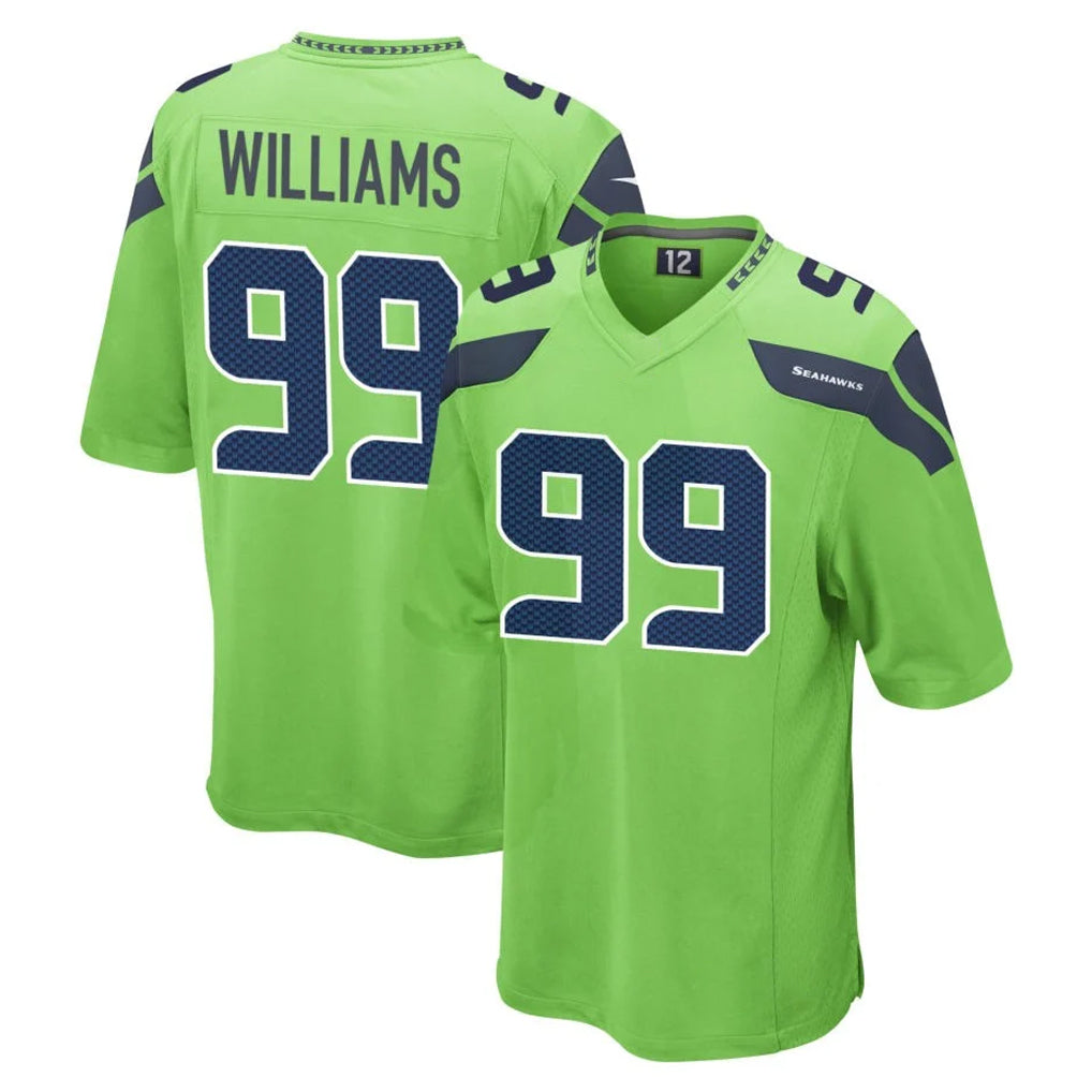 Jdoa S.Seahawks #99 Leonard Williams Player Green Home Game Stitched Jerseys