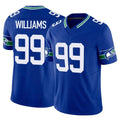 Jdoa S.Seahawks #99 Leonard Williams Player Royal Limited Throwback Vapor F.U.S.E. Home Game Stitched Jerseys